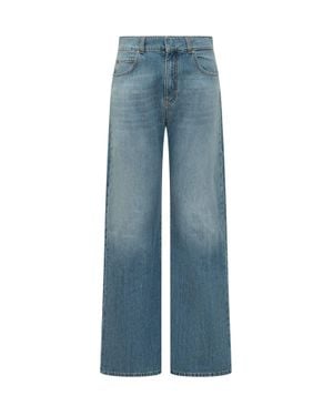 Pinko Wide Leg High Rise Jeans - Blue