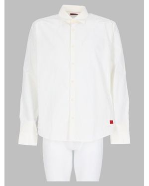 HUGO Stretch Cotton Shirt - White