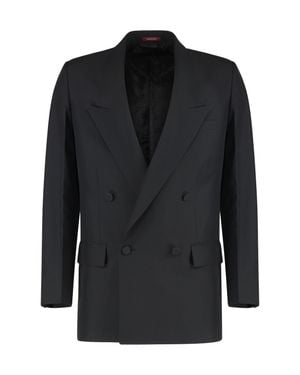 Black Double-Breasted Jacket