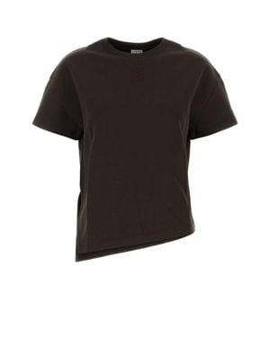 Loewe Chocolate Cotton-Blend T-Shirt - Black