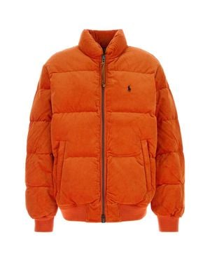 Polo Ralph Lauren Corduroy Down Jacket For - Orange