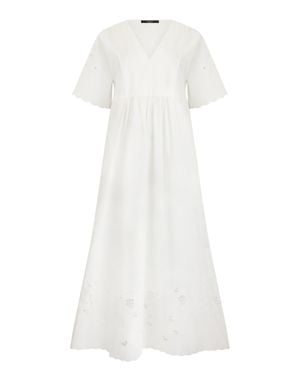Weekend by Maxmara Long Cotton Dress - White