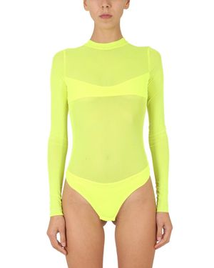 NOT AFTER TEN Mini Crossbar Snap Button Top For - Yellow