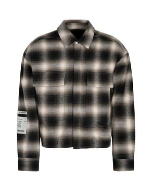 B1 Archive Checked Flannel Shirt - Black