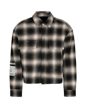 B1 Archive Checked Flannel Shirt - Black