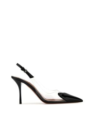 Alaïa Two-Tone Pvc And Leather Pumps - Black
