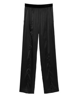 Tom Ford Stretch Silk Satin Pj Pants - Black