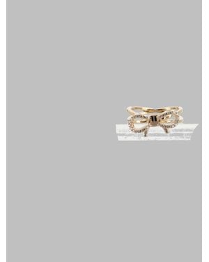 Ferragamo Sculpted Polished Ring - Metallic