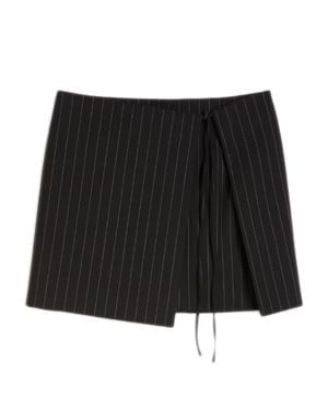 Sportmax Low Waist Double-Wrap Mini Skirt - Black