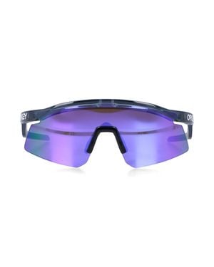 Oakley Semi-Rimless Shield Sunglasses - Blue