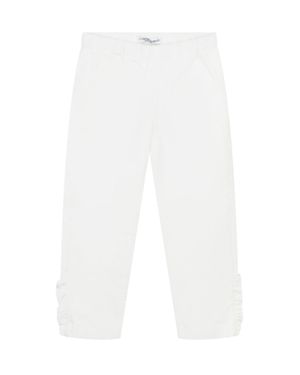 L'ORSOBRUNO Mini Velvety Corduroy Pants For Fall 2025 - White