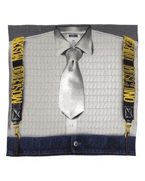 Moschino Silk Scarf With Print - Multicolor