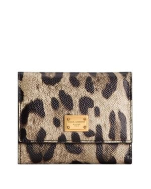 Dolce & Gabbana Dolce & Gabbana Leopard-Print Wallet - Brown