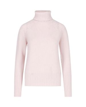 Drumohr Merino Wool Turtleneck Sweater - Pink