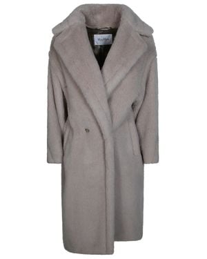 Max Mara Tedgirl Mini Overcoat For - Gray