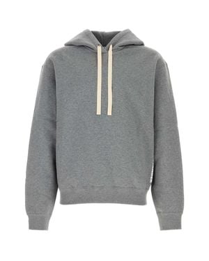 Jil Sander Solid Regular Hoodie - Gray