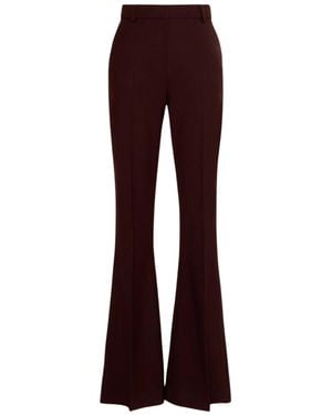 Sportmax High-Waist Flared Pants - Purple