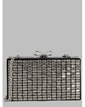 Self-Portrait Inspired Mini Clutch Bag - Gray