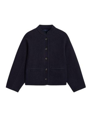 Soeur 100% Virgin Wool Coat - Blue