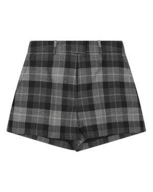 Dior Laine Tartan Shorts - Black