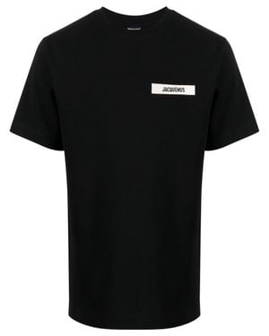 Jacquemus Classic Gros Grain T-Shirt For - Black
