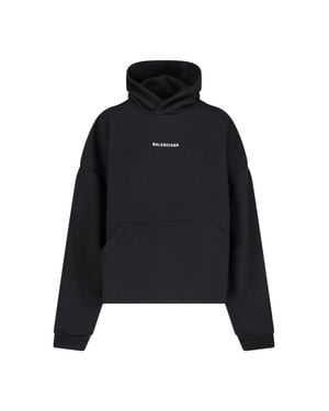 Balenciaga 100% Cotton Sweatshirt - Black