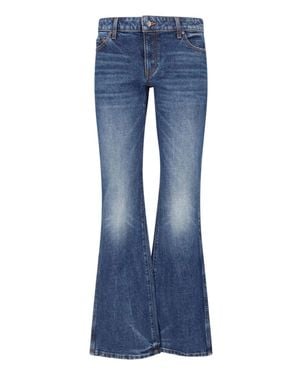 KHAITE High-Rise Flared Jeans - Blue
