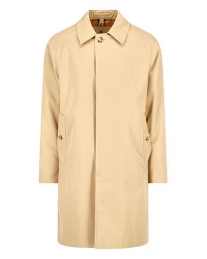 Burberry Cotton Trench Coat - Natural