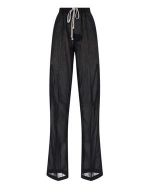 Rick Owens Straight-Leg Pants - Black