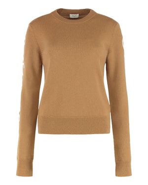 Celine Wool And Cashmere Sweater - Brown