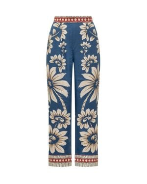 FARM Rio Luna Paintjama Pants - Blue