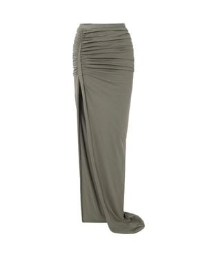 Rick Owens 100% Cotton Skirt - Green