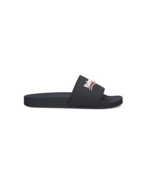 Balenciaga Thermoplastic Polyurethane Sandals - Blue