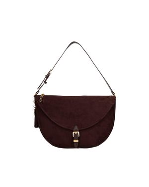 Liu Jo Suede Flap Shoulder Bag - Brown