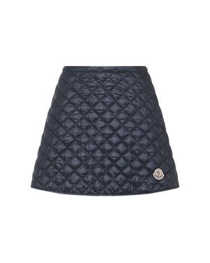 Moncler Diamond Quilted Miniskirt - Blue