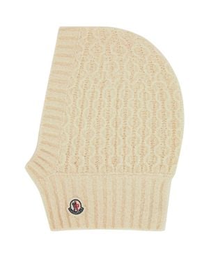 Moncler Kids Balaclava Beanie - Natural