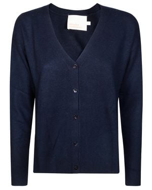 ABSOLUT CASHMERE Sweater Cardigan With Button Front - Blue