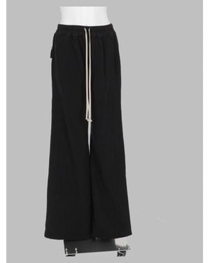 Rick Owens Italian-Made 100% Cotton Pants - Black