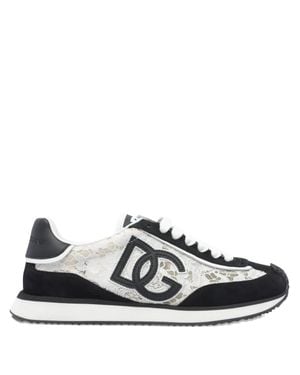Dolce & Gabbana Sports Shoes With Logo - Multicolor
