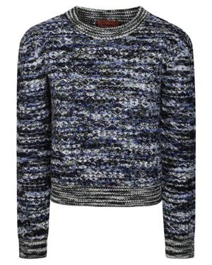 Missoni Long-Sleeve Knit Sweater - Blue