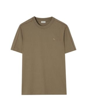 Burberry Seth Check Pattern Pocket T-Shirt For - Green