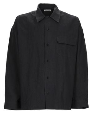 YMC Button-Up Overshirt With Chest Pocket - Black