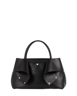 TOTEME Leather Tote Bag - Black