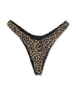 MATINEÉ Mini Leopard Slip With High-Cut Design - Black