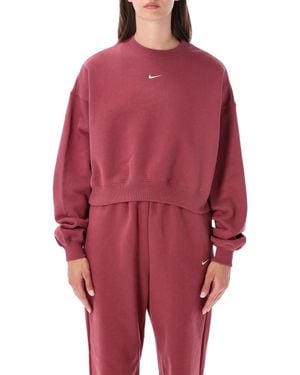 Nike Studio Fleece Sweatshirt - Red