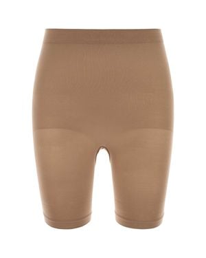 Skims Sculpting Mini Stretch Nylon Shorts - Natural
