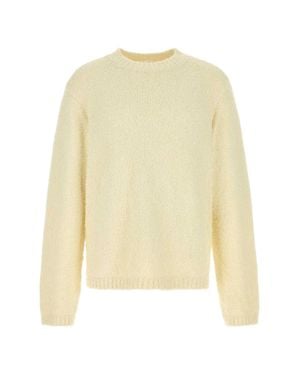 Séfr Textured Knit Crewneck Sweater - White