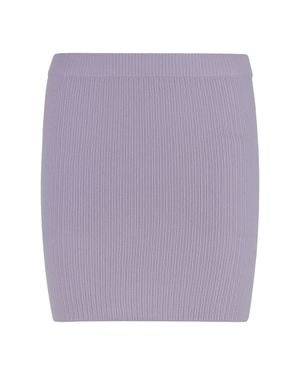 SABLYN Knitted Mini Skirt - Purple