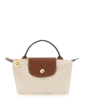 Longchamp Le Pliage Original Mini Pochette Clutch Bag 11Cm X 17Cm X 5.5Cm For - White