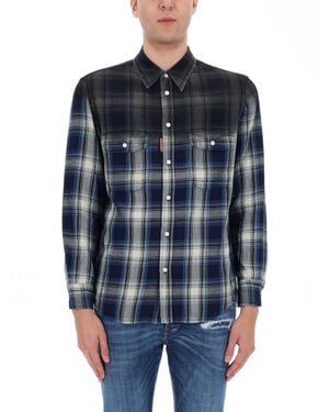 DSquared² Cotton Shirt - Blue